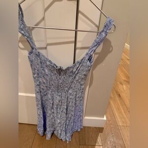 Reformation Light Blue Floral Dress